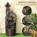 Fonte de Jardim Resina Outsunny Multicor