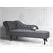 Beliani Chaise longue versão à esquerda Veludo NIMES Azul/ Verde