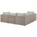 Beliani Conjunto lounge CONTARE Cinza Claro