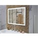 Beliani Espejo de baño ARGENS 80x4 Cinza