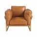 Poltrona de couro Camel Camel