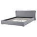 Beliani Cama com estrado Poliéster PARIS 195x228 Cinza