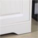 Vitrine Sala de Estar Melamina de Madeira, MDF e Vidro Temperado 60 Branco