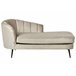 Beliani Chaise longue izquierdo Terciopelo ALLIER Bege