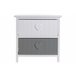 Gaveta de itens com 2 gavetas 40 Branco/cinza
