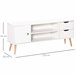 Armário de TV Particle Board HOMCOM 120 Branco