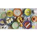 Conjunto de Loiça COLORS 18 peças grés multicolorido Multicor