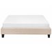 Beliani Cama com estrado Poliéster ROANNE 149x211 Bege