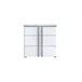Mesa de cabeceira 3 gavetas branco mate BUGANVILLA Branco