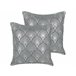Beliani Almofada decorativa HOYA 45x45 Cinza