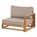 Beliani Conjunto lounge Madeira de acácia com certificado FSC® TIMOR Cinza Escuro