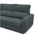 Chaise longue convertível em cama tecido APRIL Cinza