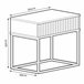 Mesa de centro STYLE 60cm com uma gaveta Branco