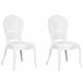 Beliani Cadeiras para eventos VERMONT Branco