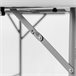 Mesa dobrável redonda efeito granito O91 121x121 Branco
