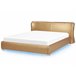 Beliani Cama LED Piel PARIS 215x228 Dourado