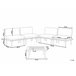 Beliani Conjunto lounge Madeira com certificado FSC® FRASCATI Creme