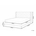 Beliani Cama com estrado Veludo FORBACH 154x218 Cinza