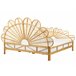 Beliani Cama com estrado Rattan/vime FLORENTINE 187x207 Castanho