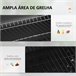 Barbecue a Carvão Aço inoxidável e metal Outsunny Cinza
