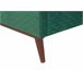 Beliani Cama Veludo BAYONNE 101x212 Branco/ Bege
