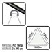 Toldo triangular de poliéster Aktive Garden cor branca Branco