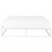 Beliani Cama com estrado Ferro VIRY 166x206 Branco
