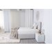 Cama abatível LUXURY II cinza claro 140x190cm Cinza Claro
