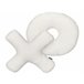 Beliani Almofada decorativa HESPERIS 46x46 Branco/ Bege