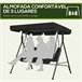Baloiço de Jardim Poliester e Aço Outsunny Preto