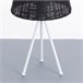 Candeeiro de mesa Yuan O91 Branco/ Preto