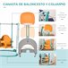 Escorrega e Baloiço para Crianças HDPE, PP HOMCOM Multicor