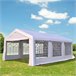 Pérgola de Jardim Aço, PE Outsunny 600x400 Branco