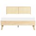 Beliani Cama com estrado Aglomerado de madeira, Rattan/vime MONPAZIER 147x209 Castanho