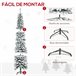 Árvore de Natal Artificial PVC e Metal HOMCOM, casa - natal Verde