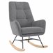 Cadeirão de baloiço decorativo PETER Cinza