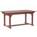 Beliani Mesa extensível TOSCANA Vermelho