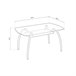  Mesa de jantar Ove 90x90 Cinza