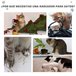 Arranhador para Gatos Aglomerado de Madeira, Pelúcia e Sisal Cinza