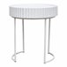 Mesa de apoio Rill redonda [en.casa] 40x40 Branco