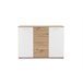 Aparador com 2 portas e 4 gavetas JACKY Branco/ Madeira