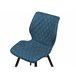 Beliani Silla de comedor LISLE Azul Marino