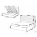 Beliani Cama com armazenamento Veludo LUBBON 170x217 Cinza