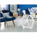 Ventilador industrial 110 W com 5 lâminas e 3 velocidades Branco