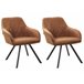 Beliani Silla de comedor MONEE Dourado