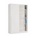 Armário 2 portas com efeito madeira 120 Branco