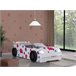 Cama carro HAWAI 90x190 cm com LED's à frente  Branco