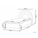 Beliani Cama Bouclé ANET 100x217 Bege