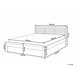 Beliani Cama com estrado Madeira de seringueira CARNAC 165x210 Castanho