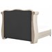Beliani Cama com estrado Veludo AYETTE 225x215 Bege